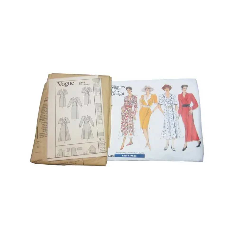 Vintage Vogue Sewing Pattern 2443 Misses' Dress Size 24